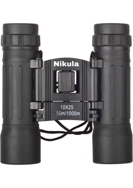 10X25 Av Dürbünü -56M/1000M - Kauçuk Kaplama Siyah