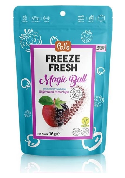 Nessiworld Pol’s Freeze Fresh Magic Ball Böğürtlenli Elma Topları 16 gr