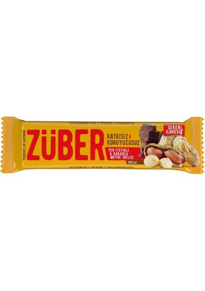 Nessiworld Züber Meyve Barı 40 gr Yer Fıstıklı ve Kakaolu