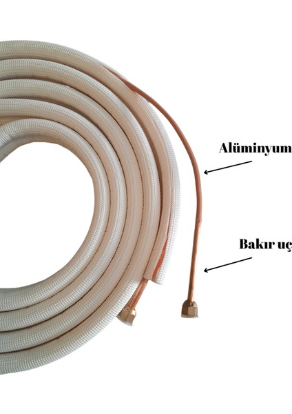 Klima Montaj Kiti Bağlantı Borusu 1/2-3/4 3m