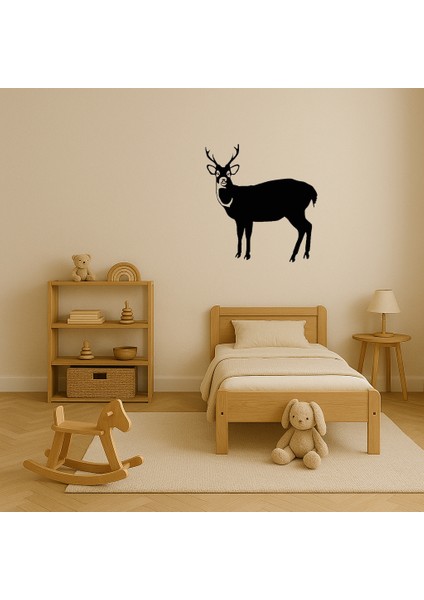 Geyik ve Doğa Siluetli Tablo - BRF17236-7723 modelleri