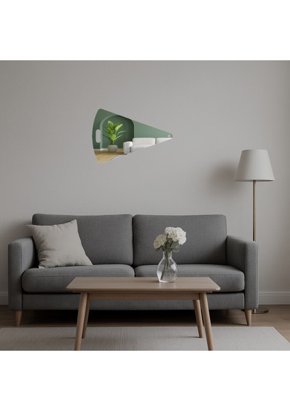 Geometrik Sanatlar Dekoratif Aynalı Tablo - BRF13065-5053 indirimleri