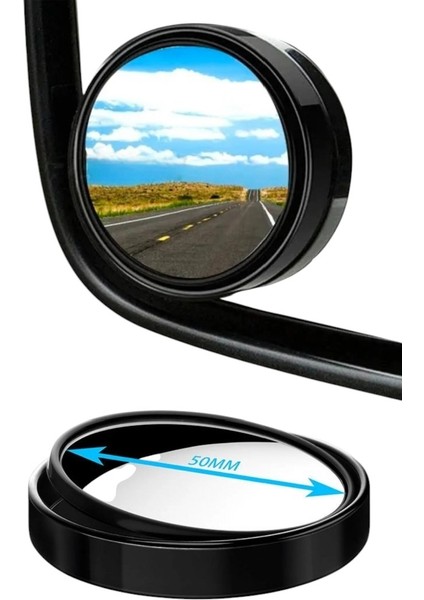 Otomobil Geniş Açılı Araç Kör Nokta Dikiz Aynası Dikiz Aynası 1 Çift