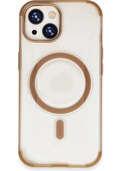 iPhone 15 Hilton Magsafe Kapak - Gold - BRF16525-1762