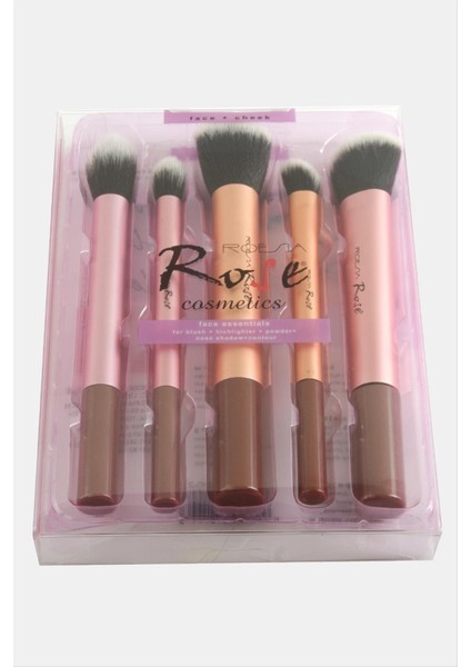 Sepetim 5 Adet Makyaj Fırça Seti-Kahverengi modelleri