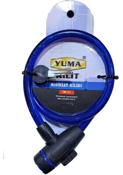 Yuma YM-751 80 cm 12 mm Bisiklet Kilidi - Lisinya