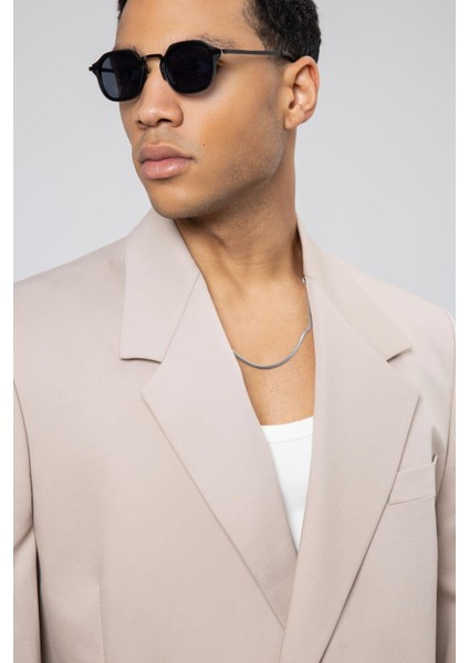 Oversize Kuşaklı Takım Elbise Taş modelleri