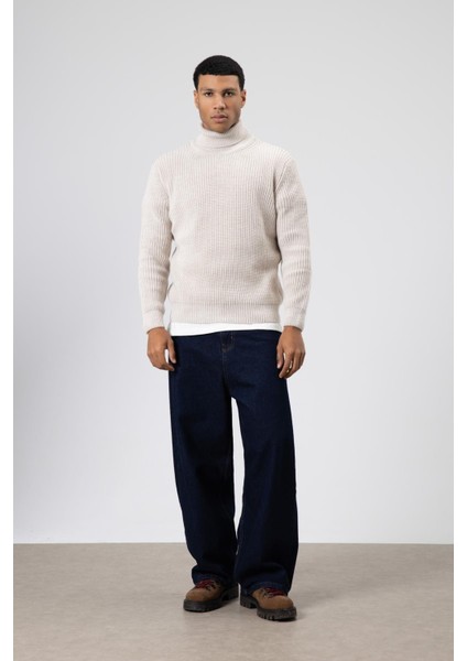 Oversize Triko Boğazlı Kazak Taş fiyatları