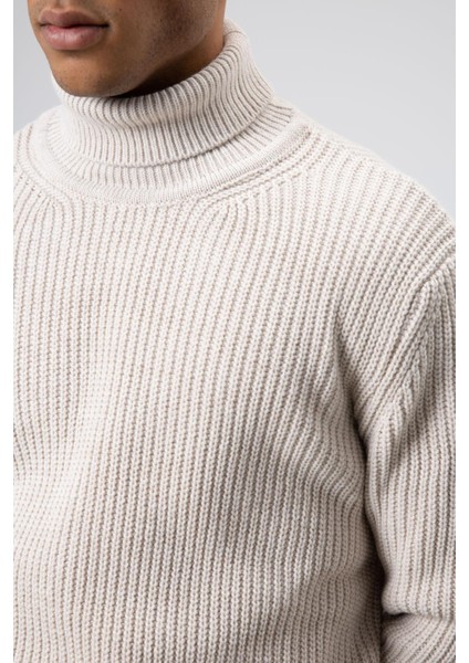 Oversize Triko Boğazlı Kazak Taş fırsatları