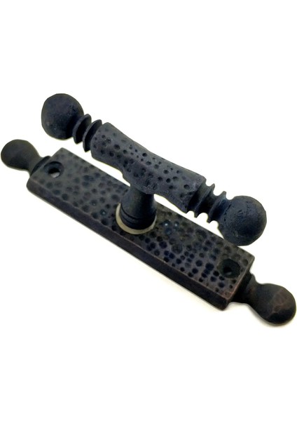 Antika Tarz Dekoratif Pirinç Misket Pencere Kolu - 165X32 Mm, Oksit - Lisinya