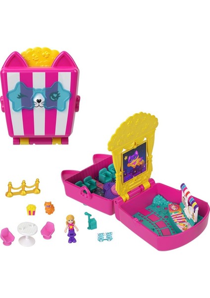 Nessiworld JFV01 Polly Pocket Kedicik Sineması Mini Oyun Seti
