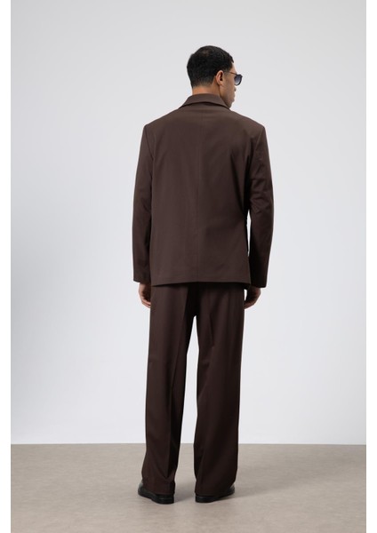 Oversize Kuşaklı Takım Elbise Kahve fırsatları