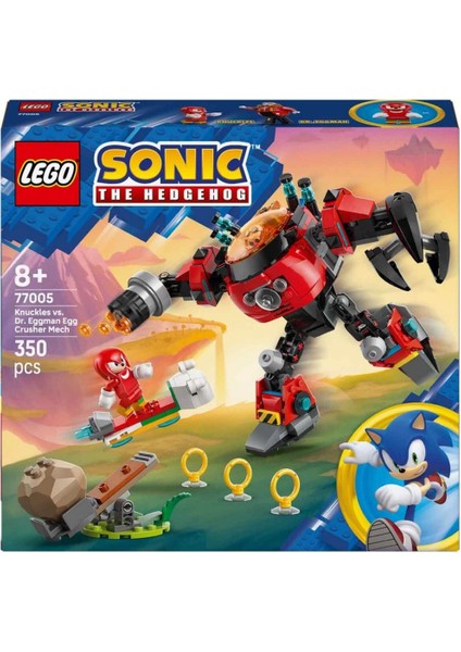 Nessiworld LEGO Sonic The Hedgehog Knuckles, Dr. Eggman’ın Egg Crusher Robotuna Karşı 77005 modelleri