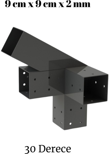 Çardak Pergole Birleştirme Aparatları 4 Kanallı Açılı (9x9 10X10 & 30-45 Derece Seçenekleriyle)