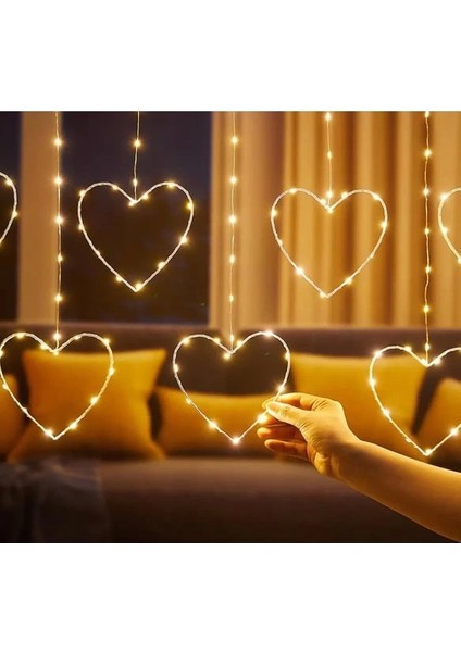 Kalpli Perde LED Işıklar, Sevgililer Günü Romantik LED Aydınlatma - Lisinya fiyatları