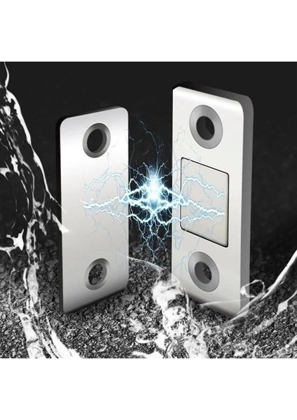 ® 2 Çift Çok Amaçlı Kapı Kapak Dolap Çekmece Mobilya Durdurucu Kapatıcı Mıknatıslar ( Lisinya )