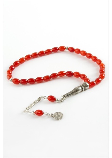 Sepetim Mısır Kesim Cam Taş Tesbih 6x8 Mm-Kırmızı fiyatları