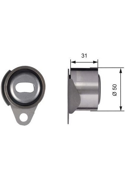 T41157 - Eksantrik Gergi Rulmanı Küçük CLIO-ESPACE-KNG-LGN-MGN-MASTER-R9-R11-R19-R21 1.7-1.8-1.9 Dtı-2.0