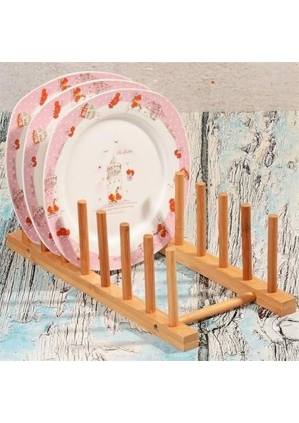 6 Bölmeli Lux Bambu Tabaklık Organizer modelleri