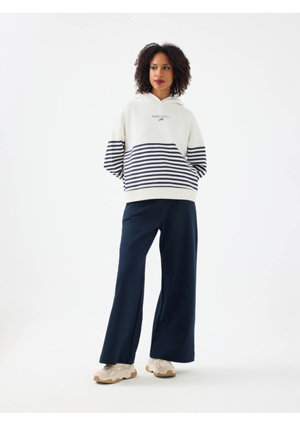 Oversize Fit Lacivert Kadın Sweatshirt LF2040708 fiyatları