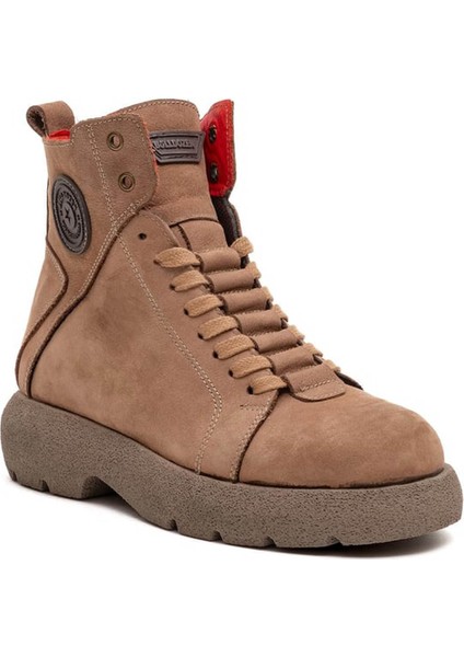 Hakiki Deri Nubuk Vizon Kadın Bot & Bootie 260502 fiyatları