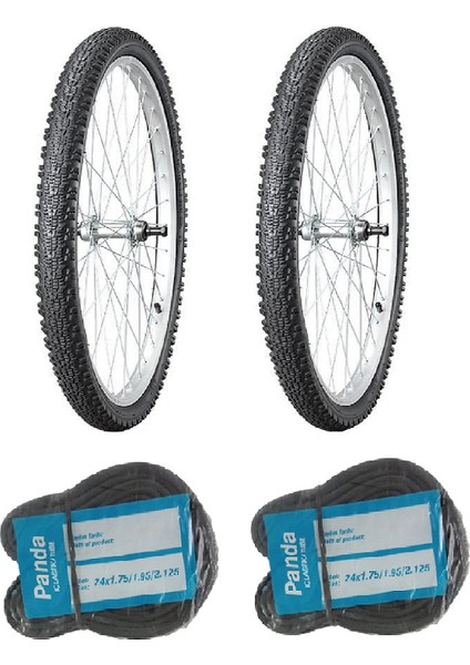 Irc 26 Jant 26X1.95 B-1345 Bisiklet Dış Lastiği x 2 Adet + Panda Iç Lastik Seti
