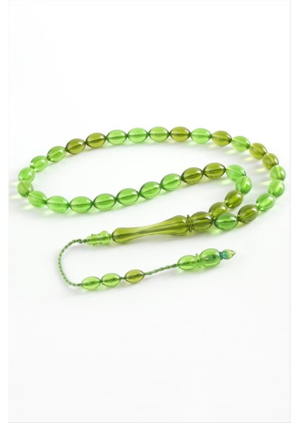 Sepetim Zeytin Şekilli Plastik Tesbih 8X11 Mm-Açık Kırmızı