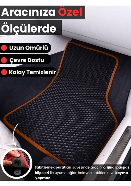 Audi A6 (2012-2018) Uyumlu Eva Paspas Tam Set–araca Özel,su Geçirmez,hızlı ve Kolay Montaj