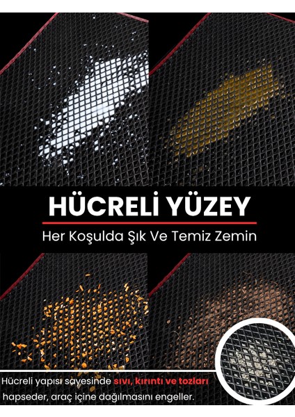 Audi Q7 (2005-2015) Uyumlu Eva Paspas Tam Set–araca Özel,su Geçirmez,hızlı ve Kolay Montaj indirimleri