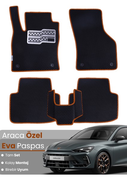 Cupra Leon (2024-2025) Uyumlu Eva Paspas Tam Set–araca Özel,su Geçirmez,kolay Montaj