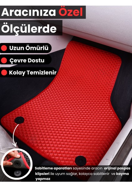 Fiat Albea (2002-2005) Uyumlu Eva Paspas Tam Set–araca Özel,su Geçirmez,kolay Montaj
