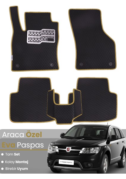 Fiat Freemont (2011-2016) Uyumlu Eva Paspas Tam Set–araca Özel,su Geçirmez,kolay Montaj