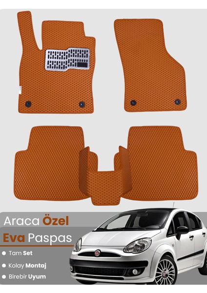 Fiat Punto Evo (2009-2012) Uyumlu Eva Paspas Tam Set–araca Özel,su Geçirmez,hızlı ve Kolay Montaj