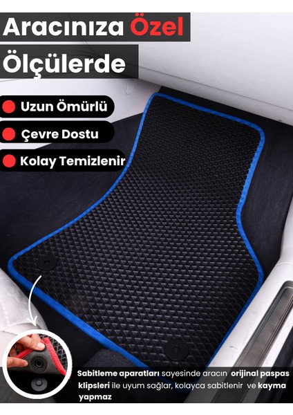 Ford Escort (1990-1998) Uyumlu Eva Paspas Tam Set–araca Özel,su Geçirmez,kolay Montaj