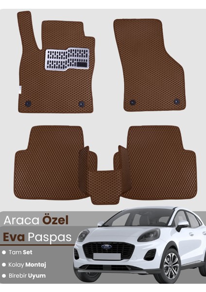 Ford Puma (2020-2024) Uyumlu Eva Paspas Tam Set–araca Özel,su Geçirmez,kolay Montaj