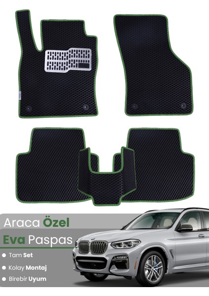 Bmw X3 G01 (2017-2024) Uyumlu Eva Paspas Tam Set–araca Özel,su Geçirmez,hızlı ve Kolay Montaj