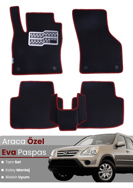 Honda Crv 2 (2002-2006) Uyumlu Eva Paspas Tam Set–araca Özel,kolay Montaj,su Geçirmez