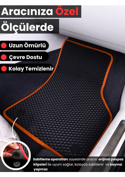 Citroen C3 (2017-2025) Uyumlu Eva Paspas Tam Set–araca Özel,su Geçirmez,hızlı ve Kolay Montaj