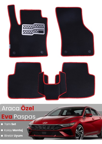 Hyundai Elantra (2020-2025) Uyumlu Eva Paspas Tam Set–araca Özel,kolay Montaj,su Geçirmez