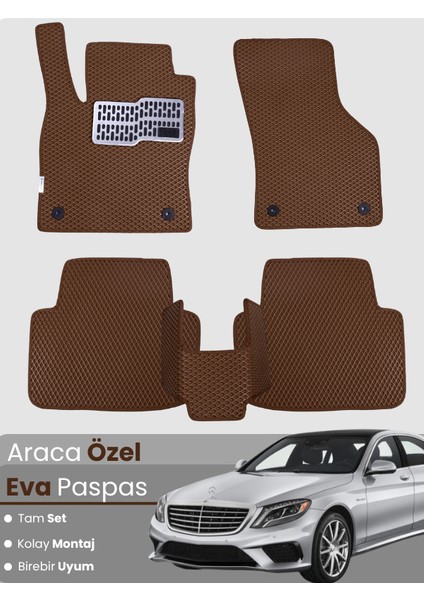 Mercedes Benz S Serisi W222 (2013-2020) Uyumlu Eva Paspas Tam Set – Araca Özel Tasarım