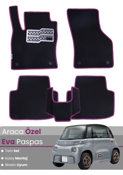 Citroen Ami (2020-2025) Uyumlu Eva Paspas Tam Set–araca Özel,su Geçirmez,kolay Montaj