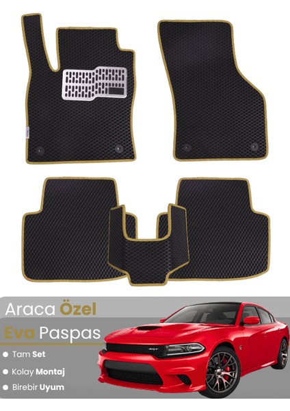 Dodge Charger (2015-2024) Uyumlu Eva Paspas Tam Set–araca Özel,su Geçirmez,kolay Montaj