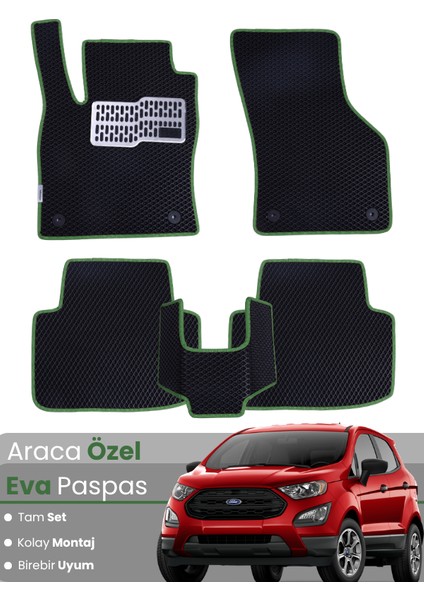 Ford Ecosport (2013-2024) Uyumlu Eva Paspas Tam Set–araca Özel,su Geçirmez,kolay Montaj