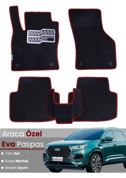 Chery Tiggo 8 Avantgarde (2024-2025) Uyumlu Eva Paspas Tam Set–araca Özel,su Geçirmez,kolay Montaj