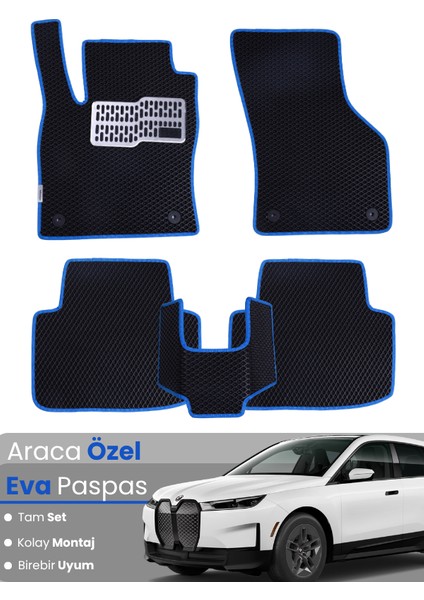 Bmw Ix (2022-2025) Uyumlu Eva Paspas Tam Set–araca Özel,su Geçirmez,hızlı ve Kolay Montaj