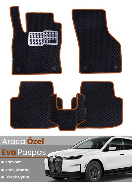 Bmw Ix (2022-2025) Uyumlu Eva Paspas Tam Set–araca Özel,su Geçirmez,hızlı ve Kolay Montaj