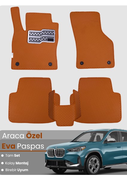 Bmw X1 G45 (2022-2025) Uyumlu Eva Paspas Tam Set–araca Özel,su Geçirmez,hızlı ve Kolay Montaj
