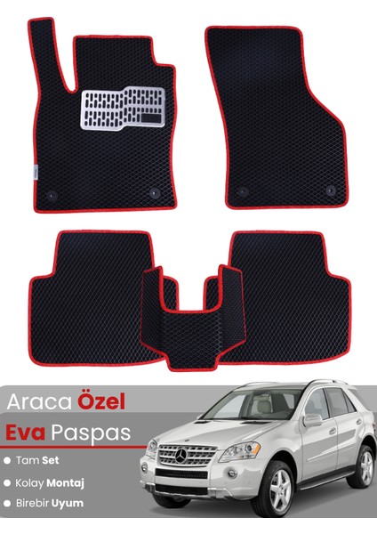 Mercedes Benz ml (2005-2011) Uyumlu Eva Paspas Tam Set – Araca Özel Tasarım