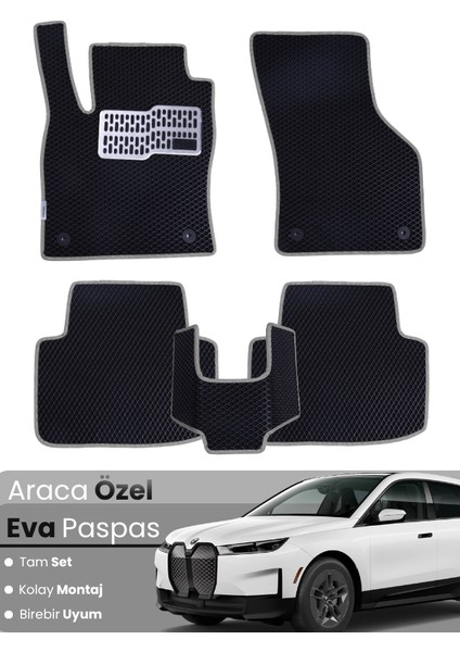 Bmw Ix (2022-2025) Uyumlu Eva Paspas Tam Set–araca Özel,su Geçirmez,hızlı ve Kolay Montaj