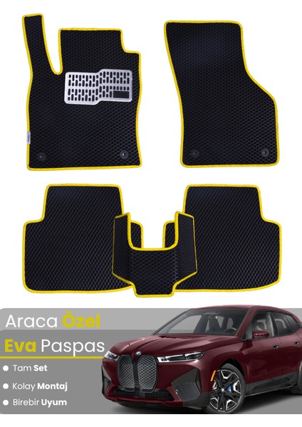 Bmw İX40 (2022-2025) Uyumlu Eva Paspas Tam Set–araca Özel,su Geçirmez,hızlı ve Kolay Montaj